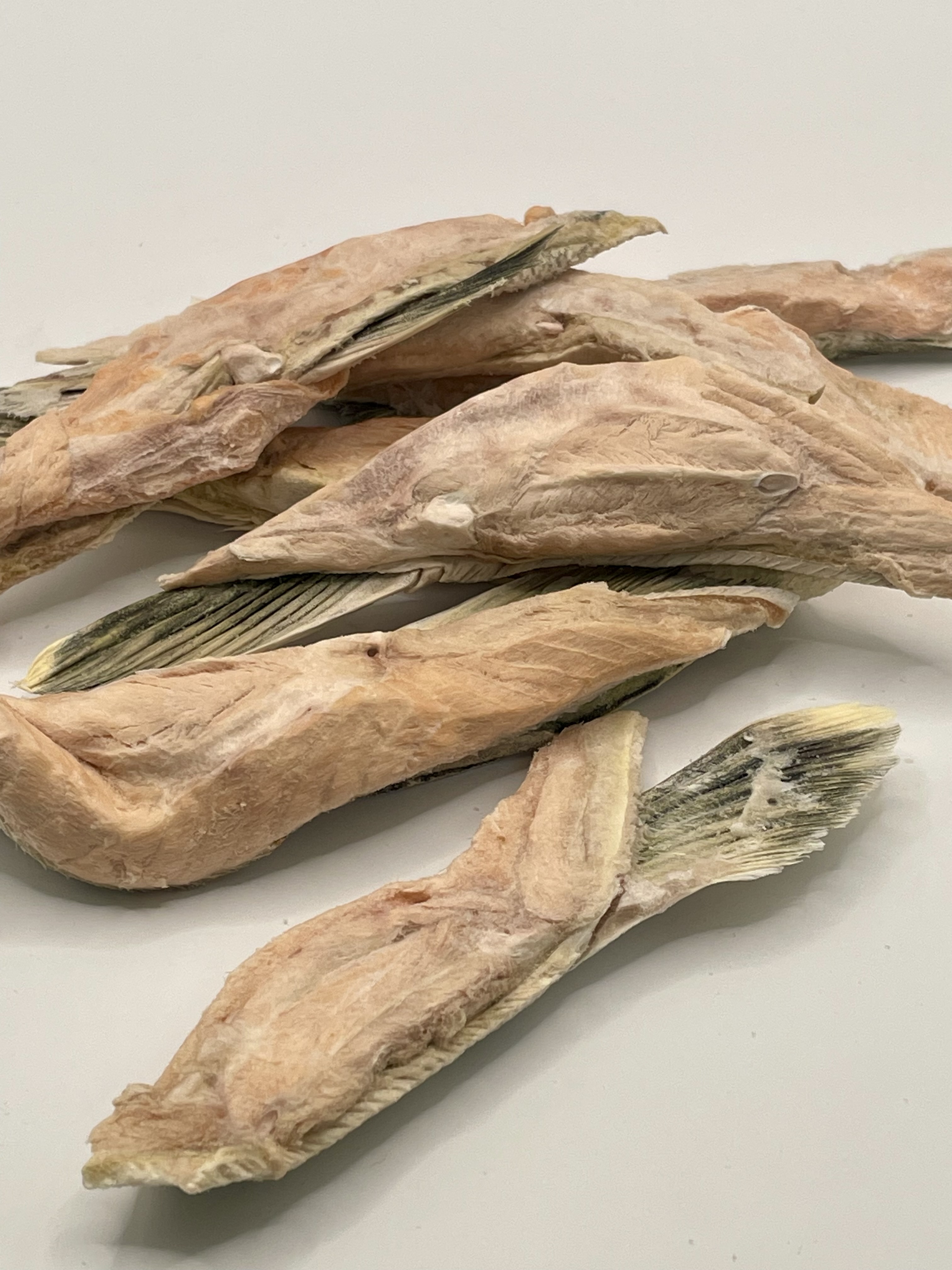 Freeze dried Alaska Keta salmon fins