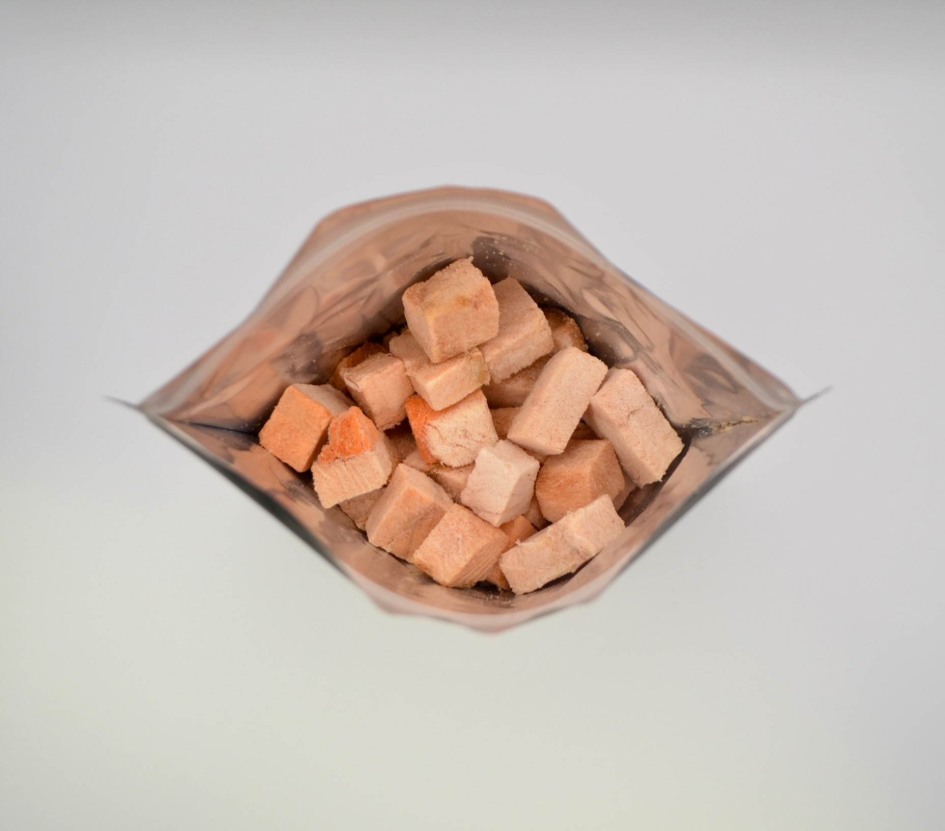 Alaska salmon pet treats in bag