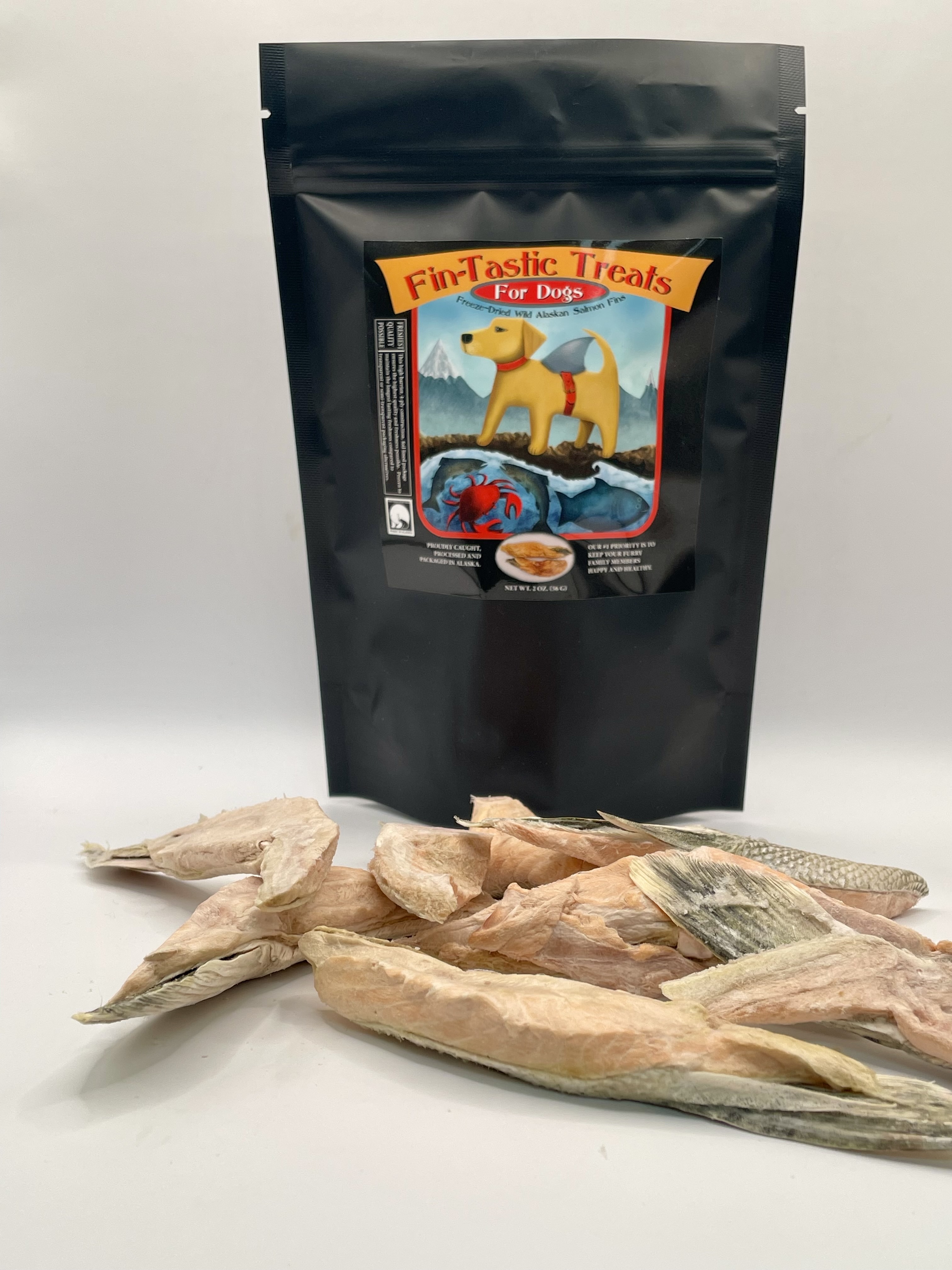 Freeze Dried Wild Alaska Salmon Fins